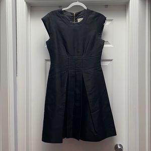 Kate Spade size 8 raw silk dress w gold zipper